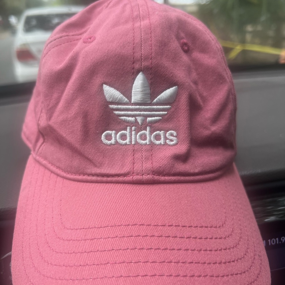 Adidas Pink Cap with White Logo